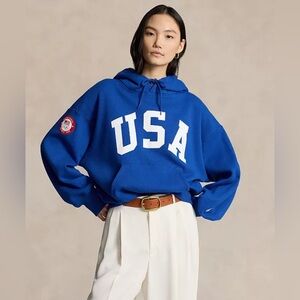 Team USA Graphic Fleece Hoodie Polo Ralph Lauren